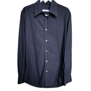 Dolce and Gabbana men's black button-down size 17/43